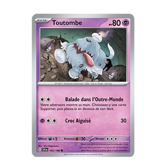 Holo - Pokemon - Écarlate et Violet de Base - Toutombe 105/198