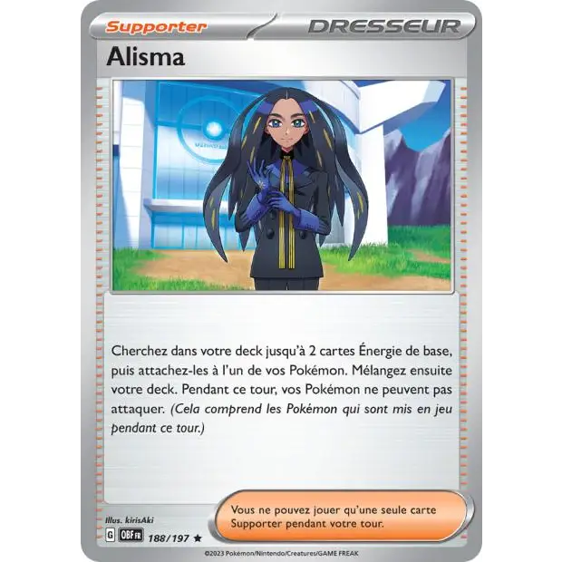 Holo - Pokemon - Flammes Obsidiennes - Alisma 188/197 - Poke-Geek