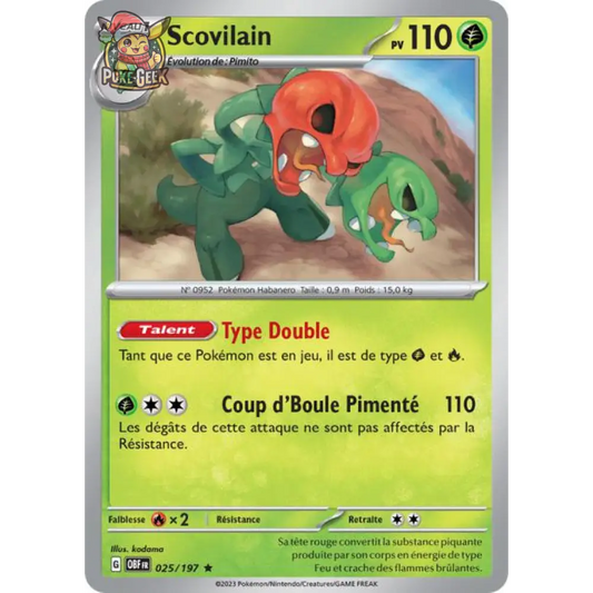 Holo - Pokemon - Obsidian Flames - Scovilain 25/197