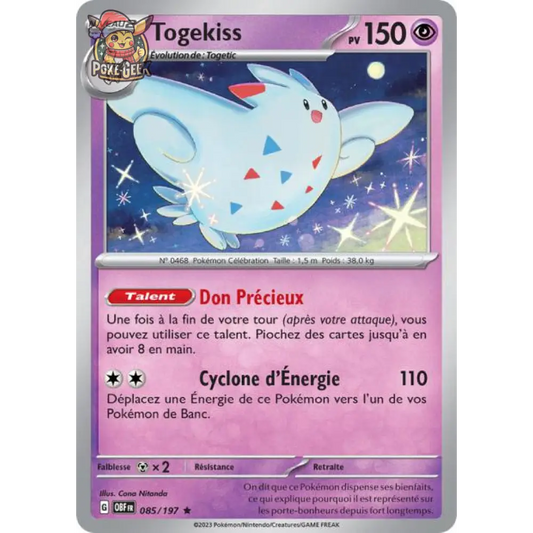 Holo - Pokemon - Obsidian Flames - Togekiss 85/197