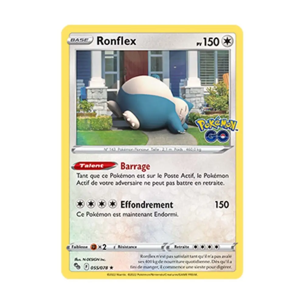 Holo - Pokemon - Pokemon GO - Ronflex 55/78 - Poke-Geek