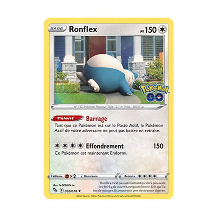 Holo - Pokemon - Pokemon GO - Ronflex 55/78