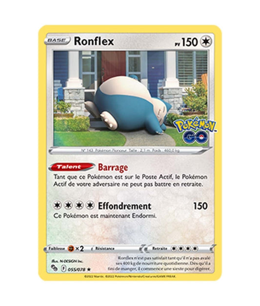 Holo - Pokemon - Pokemon GO - Ronflex 55/78