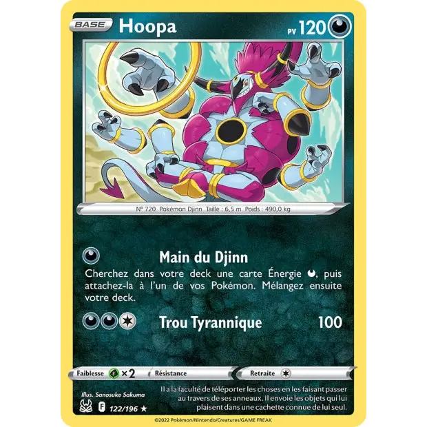Hoopa - EB Origine Perdue - 122/196