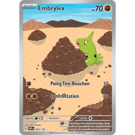 IR - Pokemon - Flammes Obsidiennes - Embrylex 203/197