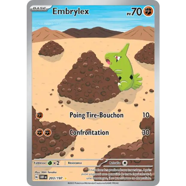 IR - Pokemon - Flammes Obsidiennes - Embrylex 203/197 - Poke-Geek