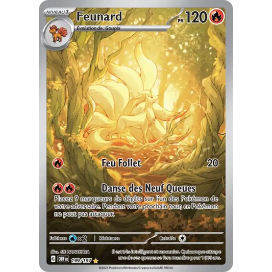 IR - Pokemon - Flammes Obsidiennes - Feunard 199/197