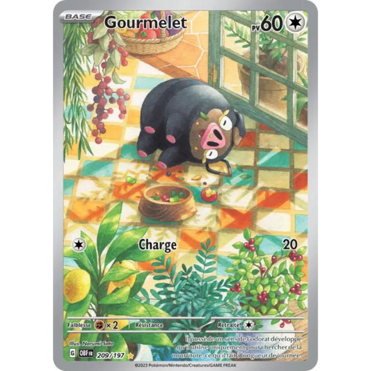 IR - Pokemon - Flammes Obsidiennes - Gourmelet 209/197