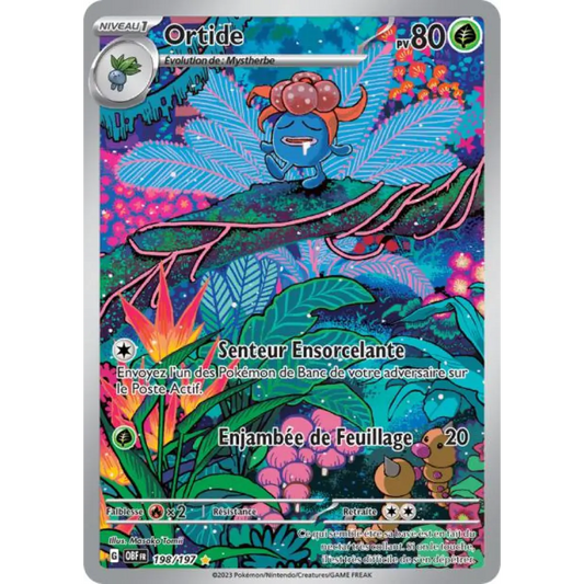IR - Pokemon - Flammes Obsidiennes - Ortide 198/197