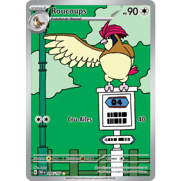 IR - Pokemon - Flammes Obsidiennes - Roucoups 208/197 - Poke-Geek