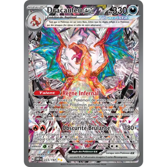 ISR - Pokemon - Flammes Obsidiennes - Dracaufeu ex 223/197
