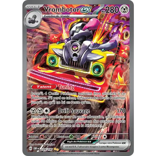ISR - Pokemon - Flammes Obsidiennes - Vrombotor ex 224/197