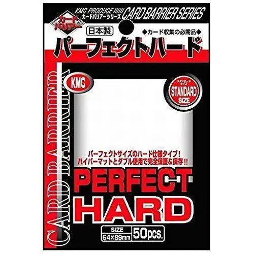 KMC - Protèges Cartes Standard - Perfect Hard (50 Sleeves) - Pro-Fit - Poke-Geek