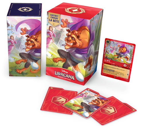 Contenu du coffret cadeau Disney Lorcana La Bête – français