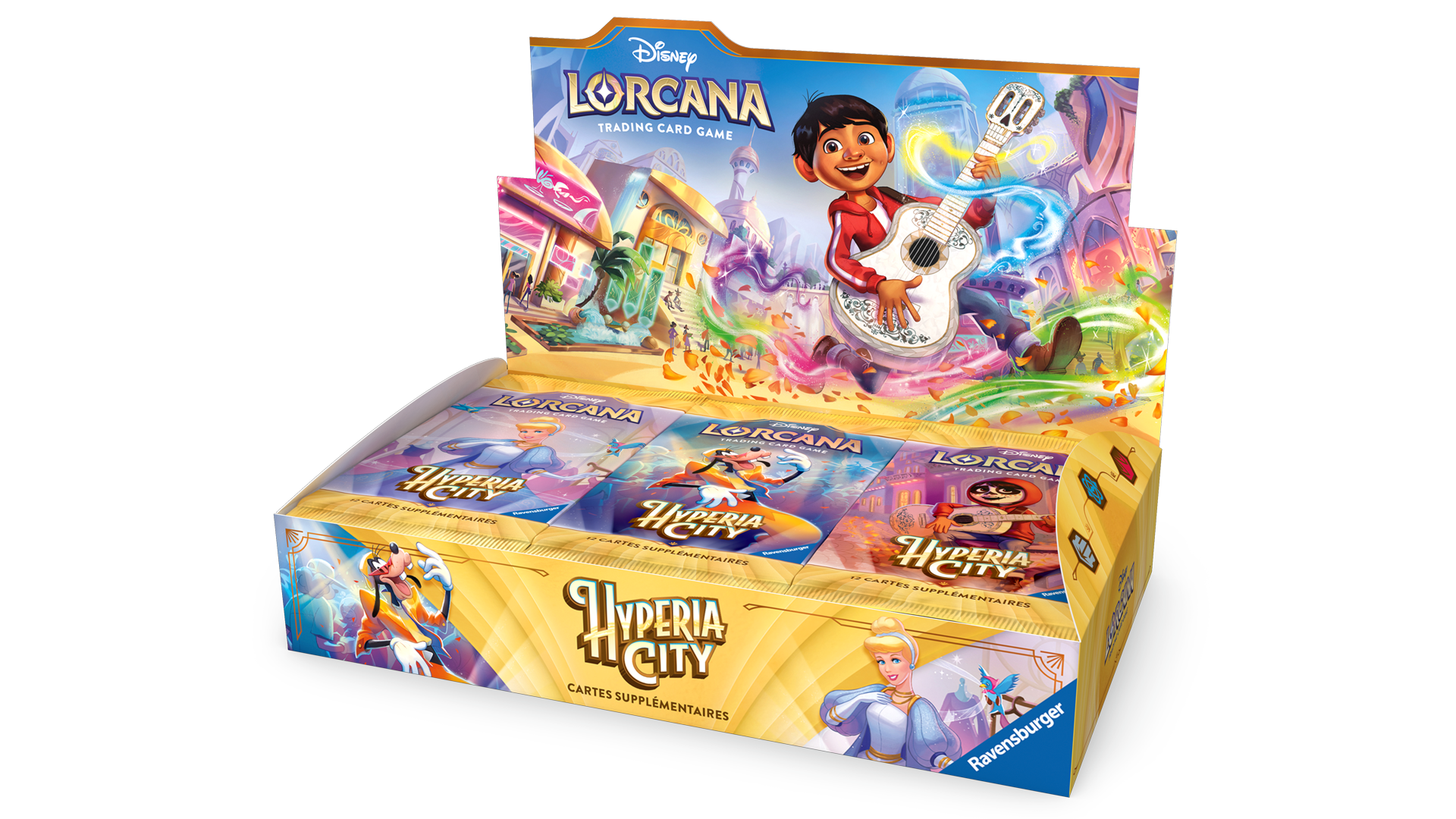 Display Hyperia City Chapitre 14 – visuel officiel Disney Lorcana