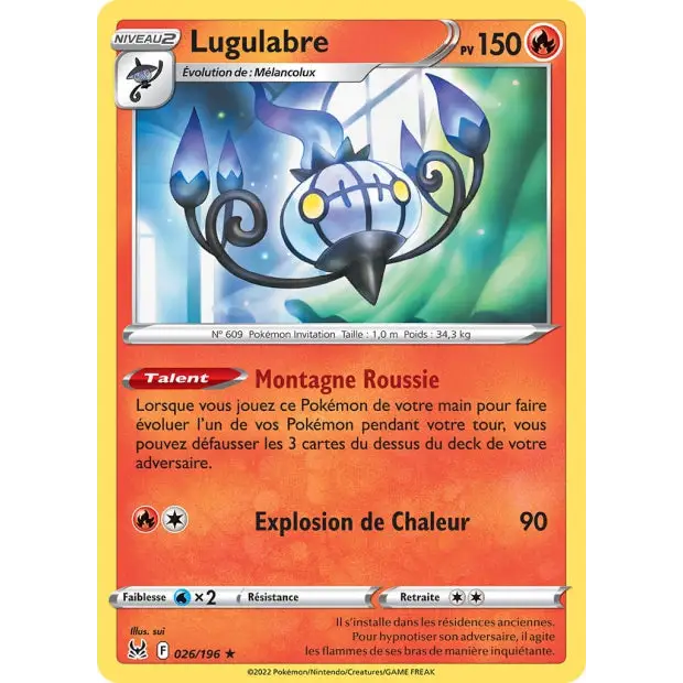 Lugulabre - EB Origine Perdue - 26/196 - Poke-Geek