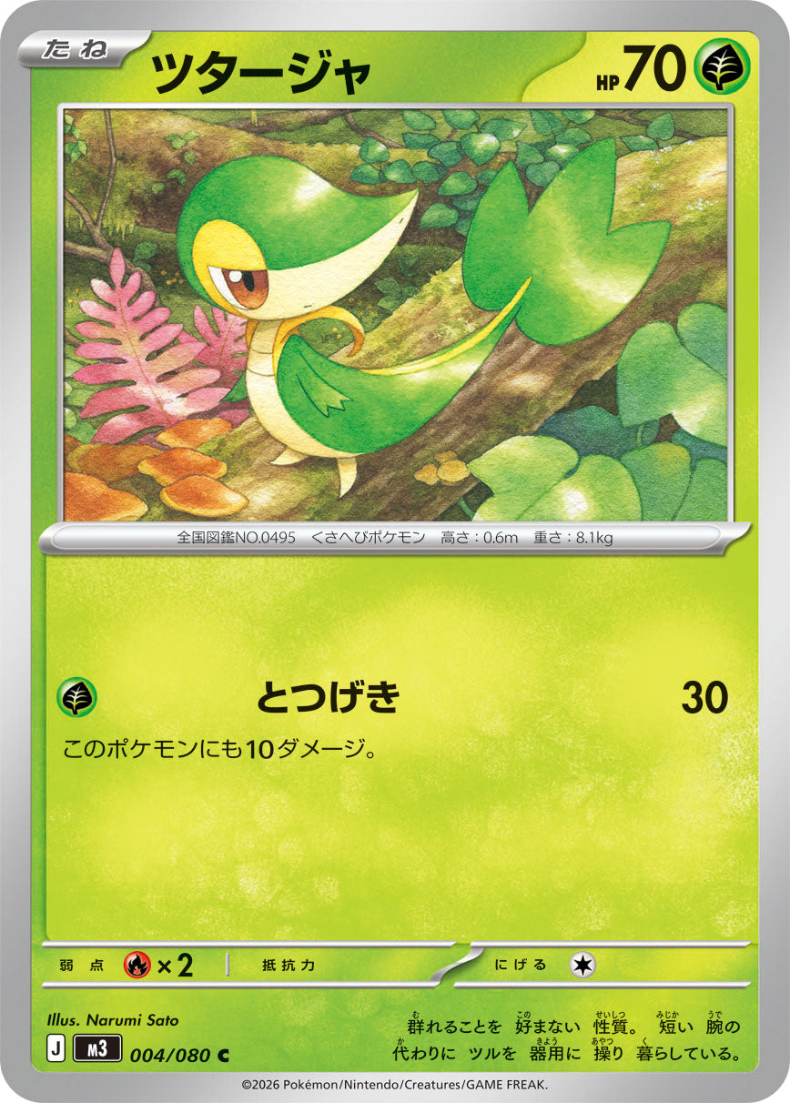 Vue agrandie de Snivy, carte 004/080