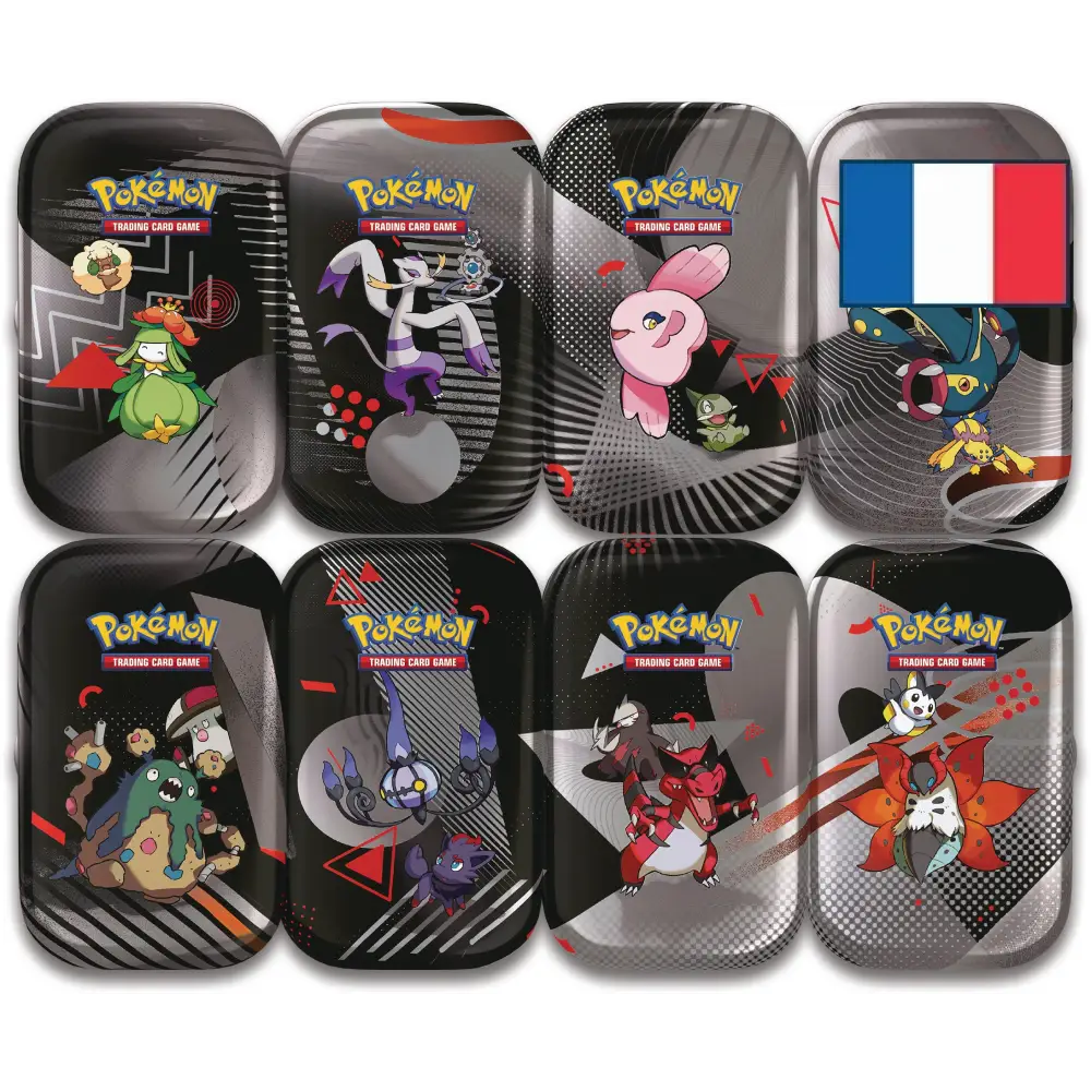 Mini-Tins Unys Écarlate et Violet EV 10.5 – Foudre Noire et Flamme Blanche (1x mini-boîte aléatoire) – FR 🚩 2 PAR PERSONNE/ADRESSE  🚩 - Poke-Geek