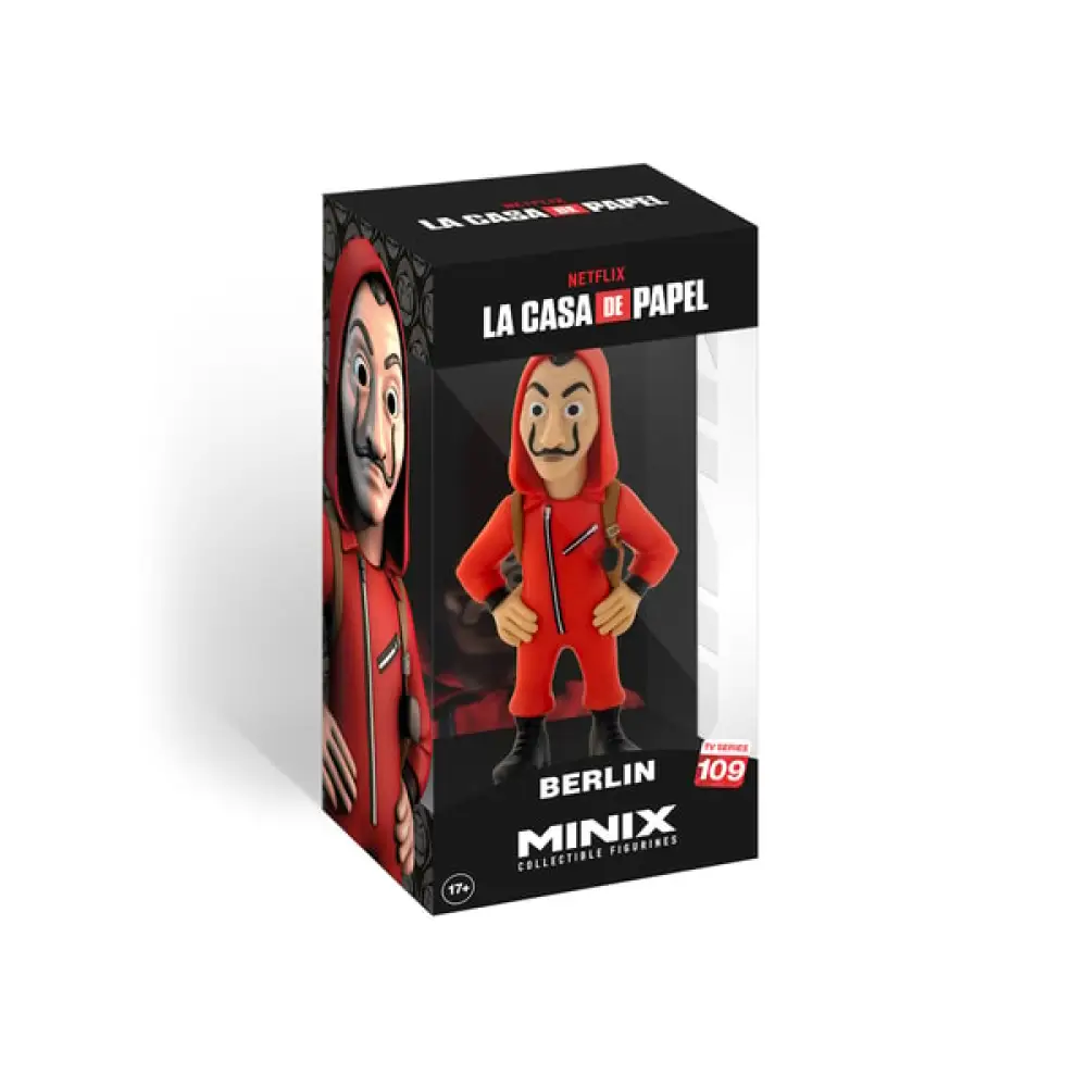MINIX - NETFLIX - LA CASA DE PAPEL - BERLIN AVEC MASQUE - FIGURINE 12CM - Poke-Geek