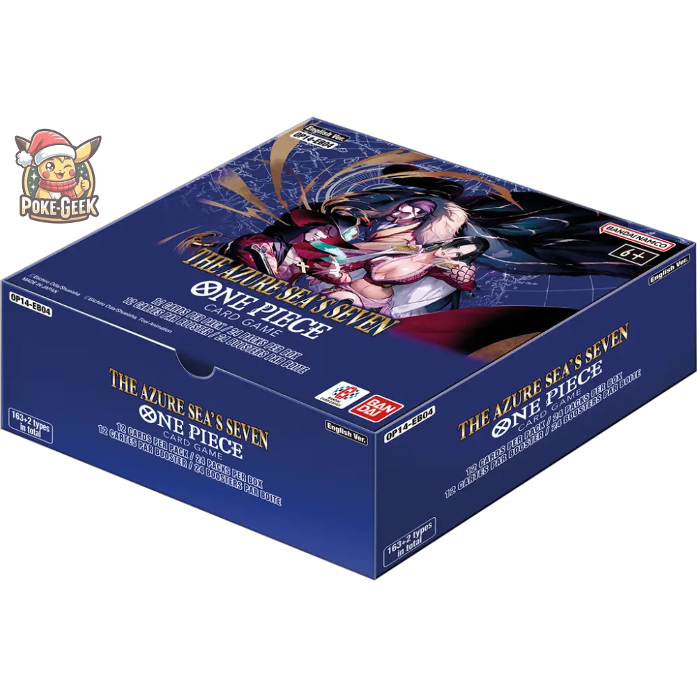 One Piece Card Game – Display OP-14 "The Azure Sea’s Seven" – 24 Boosters – Anglais - Poke-Geek
