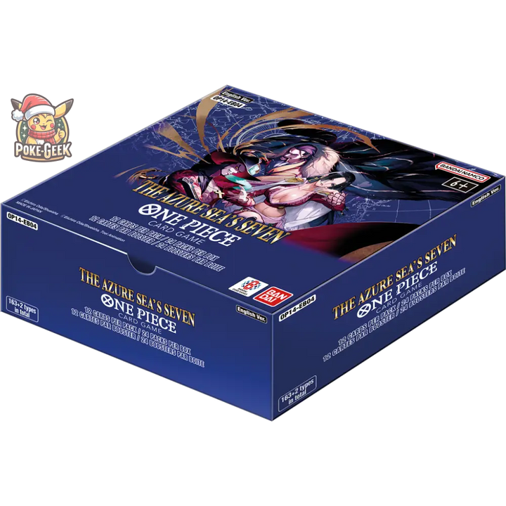 One Piece Card Game – Display OP-14 "The Azure Sea’s Seven" – 24 Boosters – Anglais