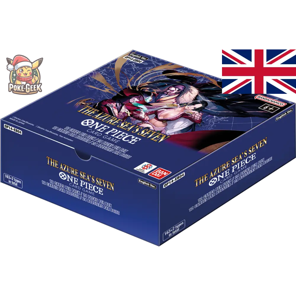 One Piece Card Game – Display OP-14 ’The Azure Sea’s Seven’ – 24 Boosters – Anglais