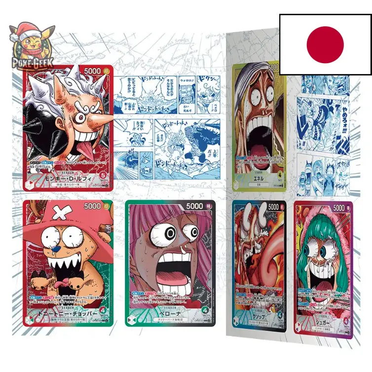 ONE PIECE CARD GAME – Livret Promo Base Shop Limited vol.1 (Japon) + 6 Cartes Promo Exclusives (Bandai) - Poke-Geek
