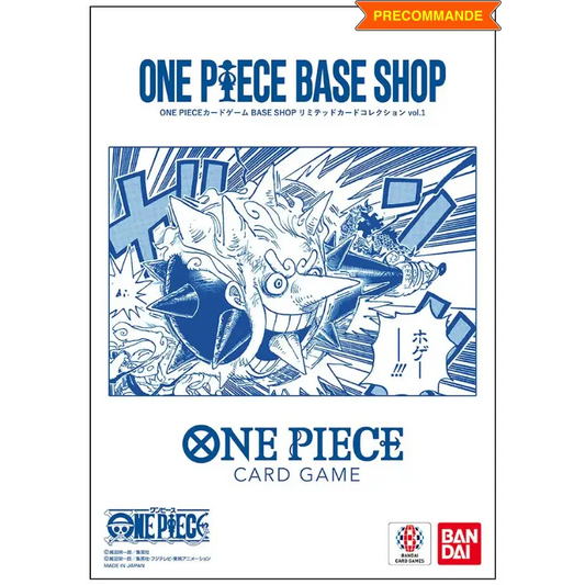 ONE PIECE CARD GAME – Livret Promo Base Shop Limited vol.1 (Japon) + 6 Cartes Promo Exclusives (Bandai)
