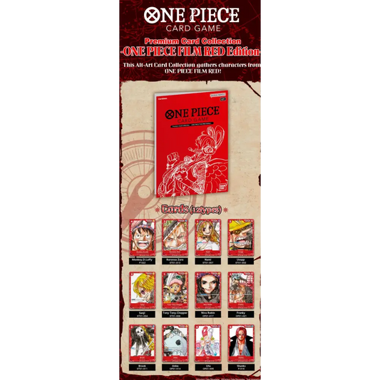 ONE PIECE CARD GAME PREMIUM CARD COLLECTION - ONE PIECE FILM RED EDITION- Anglais