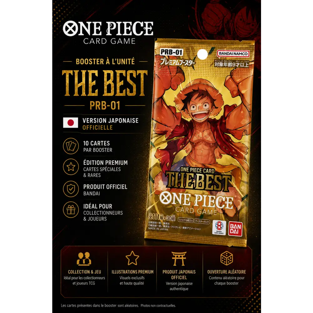 ONE PIECE CARD THE BEST: PRB-01 – 1 Booster Japonais - Poke-Geek