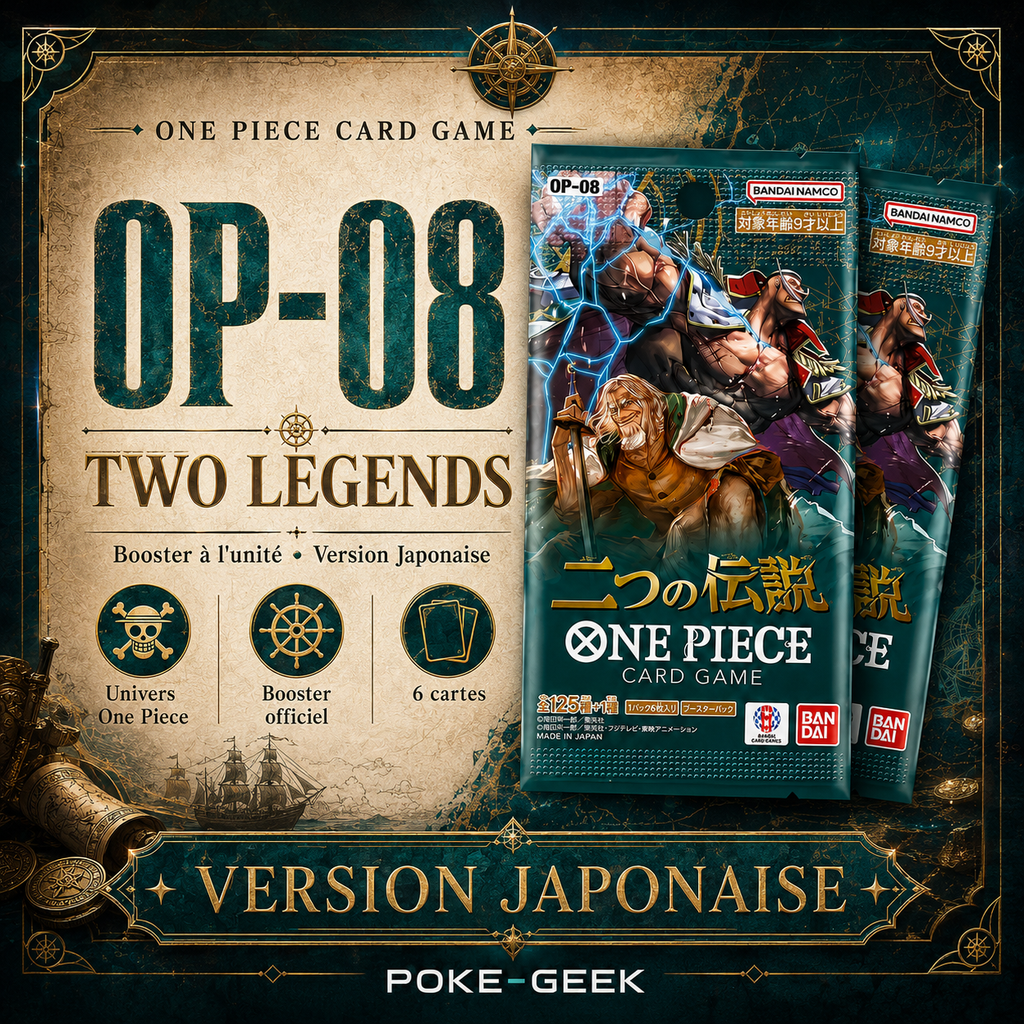 Booster OP-08 TWO LEGENDS – One Piece TCG (Carddass) – JAPONAIS - Poke-Geek