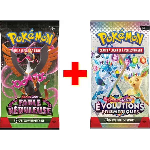 Pack : 1 Booster EV8.5 FR + 1 Booster EV6.5 FR - Poke-Geek