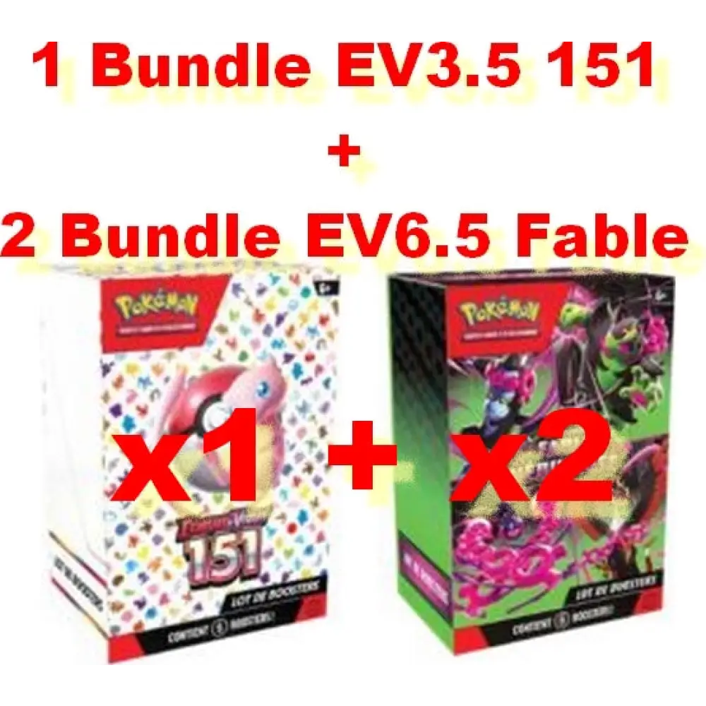 Pack 1 Bundle 151 + 2 Bundles Fable Nébuleuse - FR Pack Bundle 151 et 2 Fable