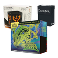 Pack ME06 Règne Delta français : ETB au premier plan, protection acrylique Phoenix Shield 69002 à gauche et Deck Box noire Ultra Pro 80 cartes à droite.