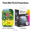 Pack Mini Tin Pokémon 30 ans FR : une mini tin au modèle aléatoire et 25 toploaders Gamegenic