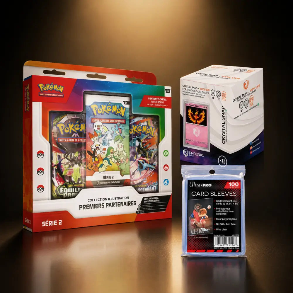 Pack Protection Pokémon – Collection Illustration Premiers Partenaires Série 2 FR - Poke-Geek