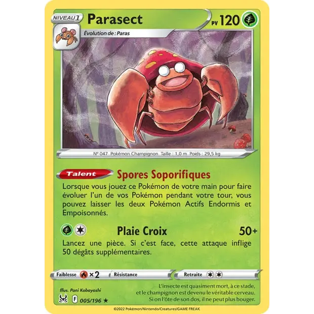 Parasect - EB Origine Perdue - 5/196 - Poke-Geek