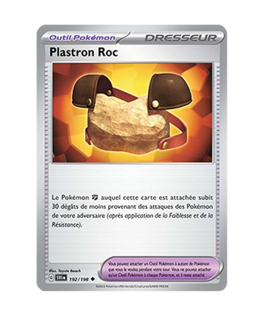 Peu commune Reverse - Pokemon - Écarlate et Violet de Base - Plastronc Roc 192/198