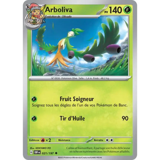 Uncommon - Pokemon - Obsidian Flames - Arboliva 21/197