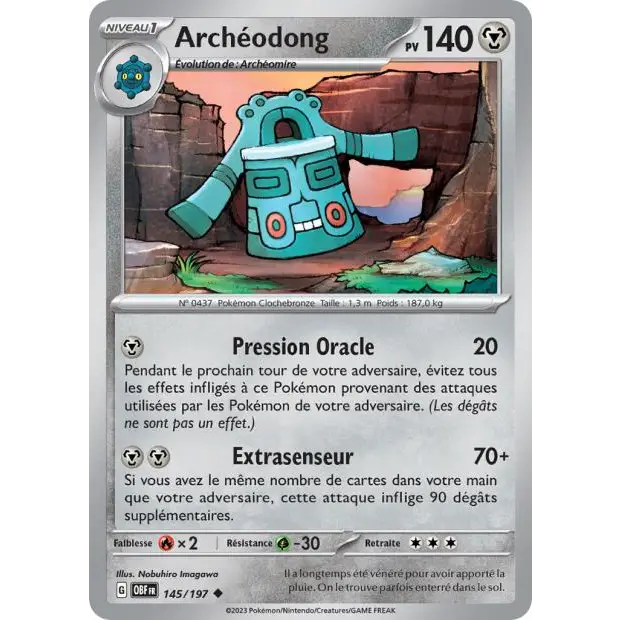 Peu commune - Pokemon - Flammes Obsidiennes - Archeodong 145/197 - Poke-Geek