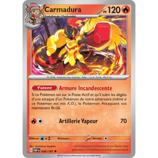 Uncommon - Pokemon - Obsidian Flames - Carmadura 44/197