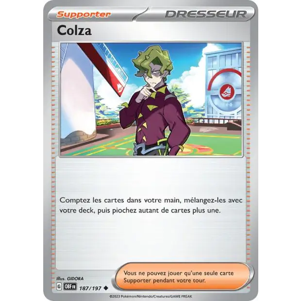 Peu commune - Pokemon - Flammes Obsidiennes - Colza 187/197