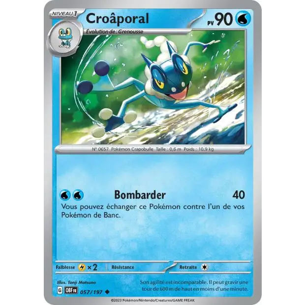 Peu commune - Pokemon - Flammes Obsidiennes - Croâporal 57/197