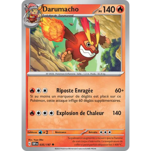 Uncommon - Pokemon - Obsidian Flames - Darumacho 35/197