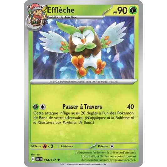 Uncommon - Pokemon - Obsidian Flames - Efflèche 14/197