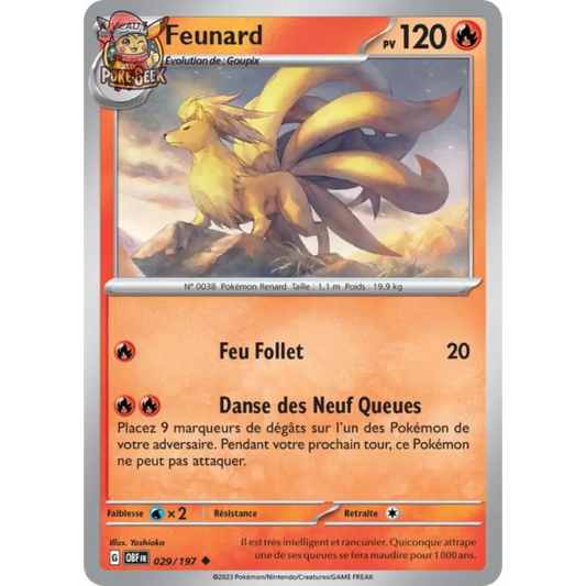 Uncommon - Pokemon - Obsidian Flames - Ninetales 29/197