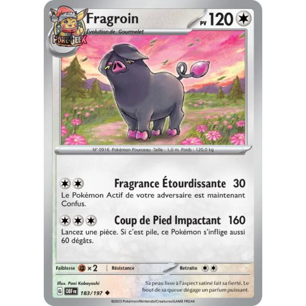 Peu commune - Pokemon - Flammes Obsidiennes - Fragroin 183/197 - Poke-Geek