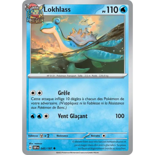 Uncommon - Pokemon - Obsidian Flames - Lapras 45/197