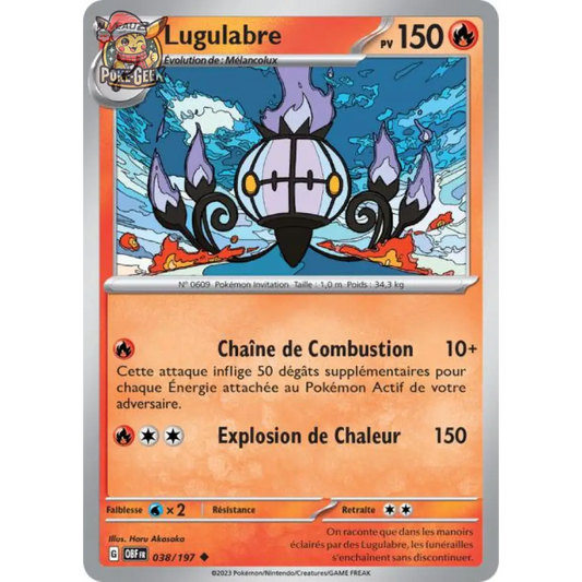 Uncommon - Pokemon - Obsidian Flames - Chandelure 38/197