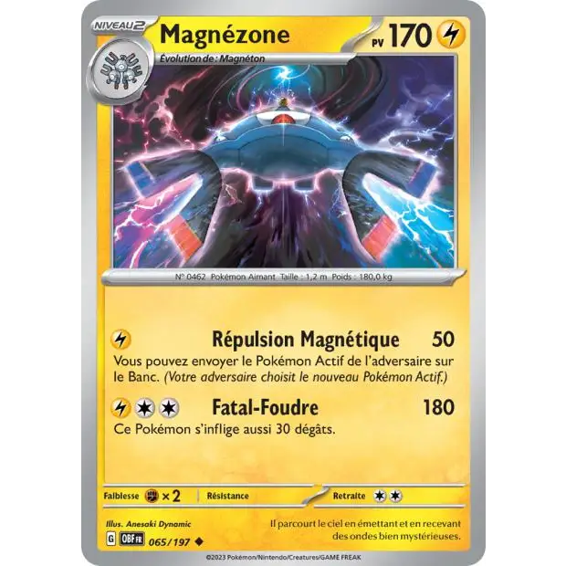 Peu commune - Pokemon - Flammes Obsidiennes - Magnézone 65/197